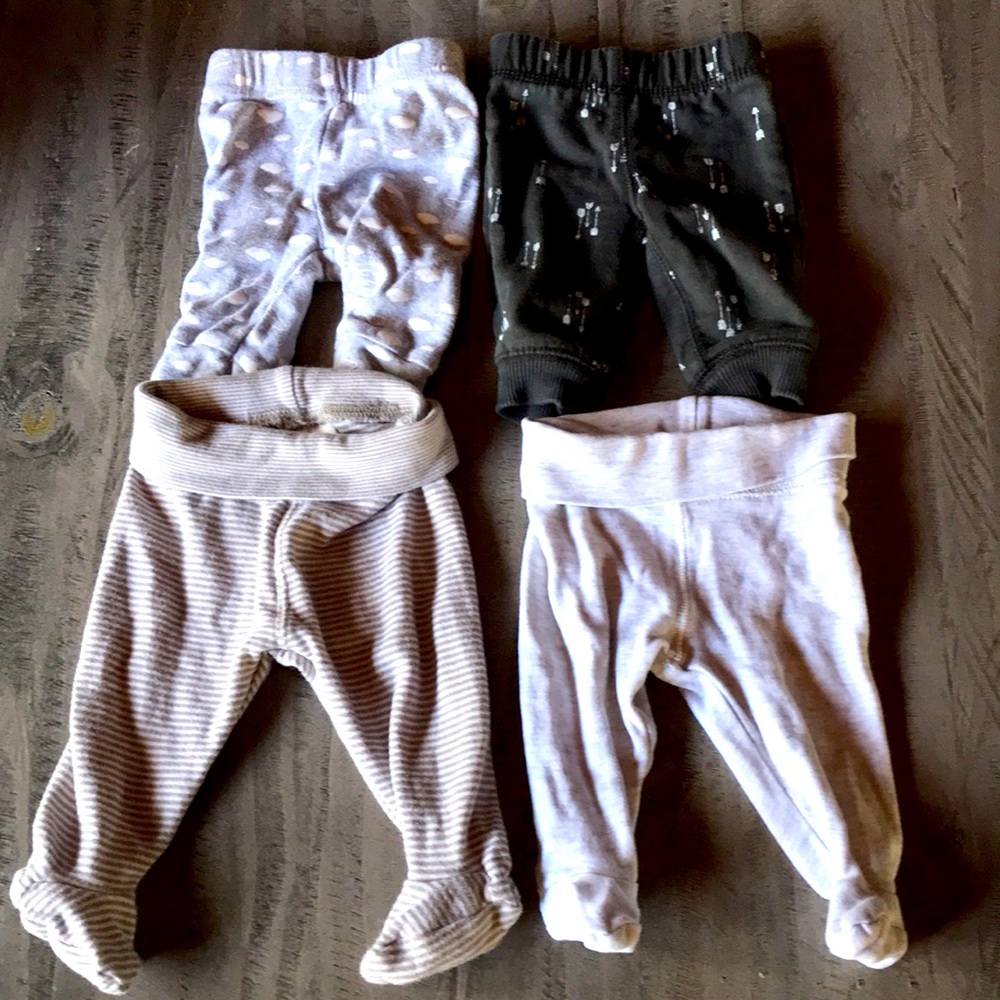4 piece Newborn pants bundle